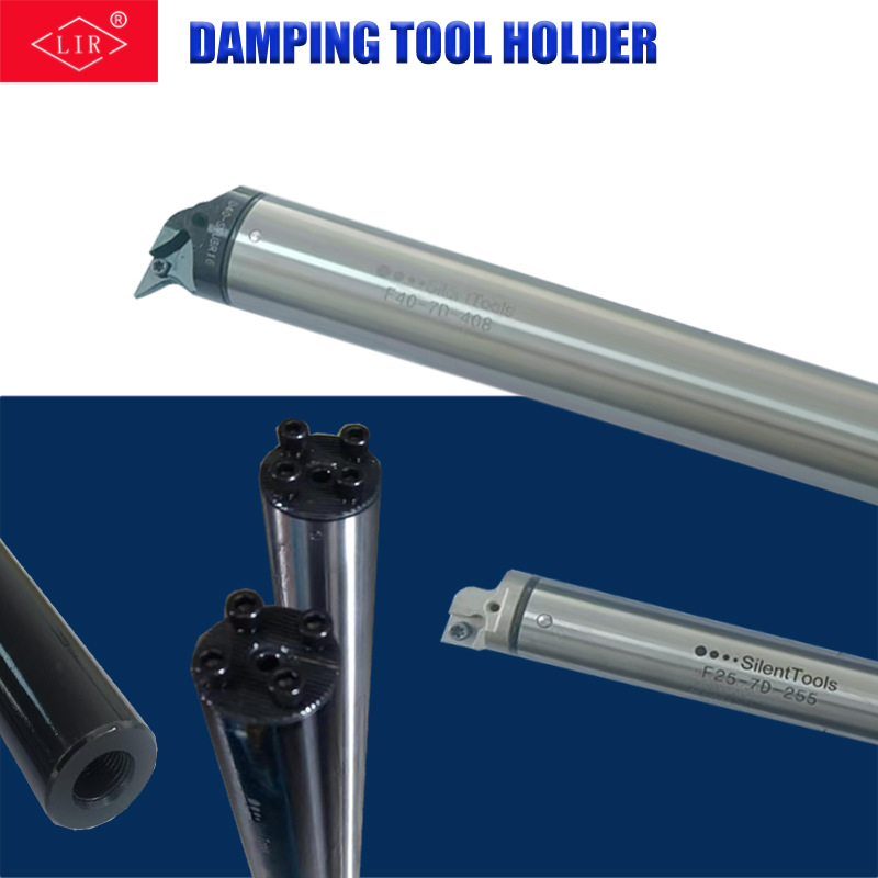 Damping anti-vibration tool holder, shockproof and vibration reduction, inner hole boring machining center, deep hole precision turning, rough turning CNC damping tool holder details Picture
