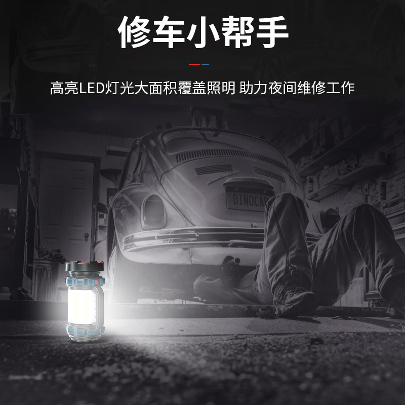 New cross-border high-intensity portable searchlight, outdoor camping light, mountain climbing, fishing, waterproof patrol, rechargeable flashlight Application Scenario