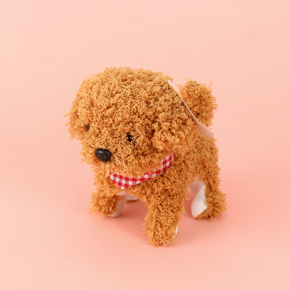 The cute and cute electric plush puppy can be affectionate and play with you. It sings so beautifully. The recording saves the beautiful words of children. It can be affectionate and lick its fingers to heal