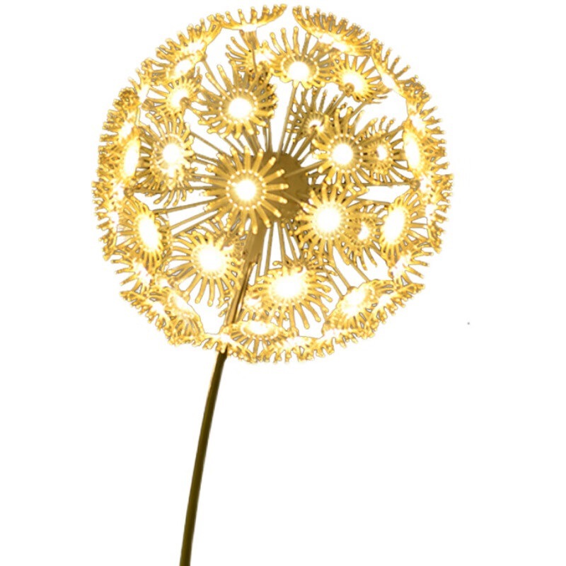 Outdoor dandelion lamps, hard optical fiber waterproof landscape lamps, park and community ground plug-in lighting projects, lawn lamps, courtyard lamps Item Picture