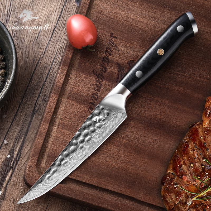 VG10 Damascus Steak Knife, a special knife for Western cuisine steak, cross-border wholesale details Picture