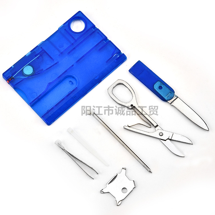 Direct sales from the manufacturer of multi-functional tool cards, outdoor camping survival tool cards, combination credit cards and card knives Specification drawing