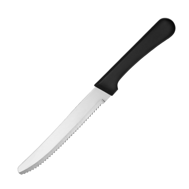 Stainless steel steak knife for hotels, restaurants and homes, steak knife, Western food knife, Amazon practical plastic handle Item Picture
