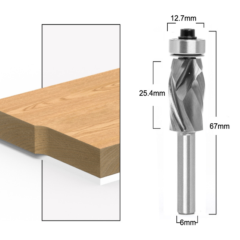 Uli Ke double helix cutting tools, profiling integral alloy small shank trimming cutters, milling cutters, AliExpress and Amazon supply undefined