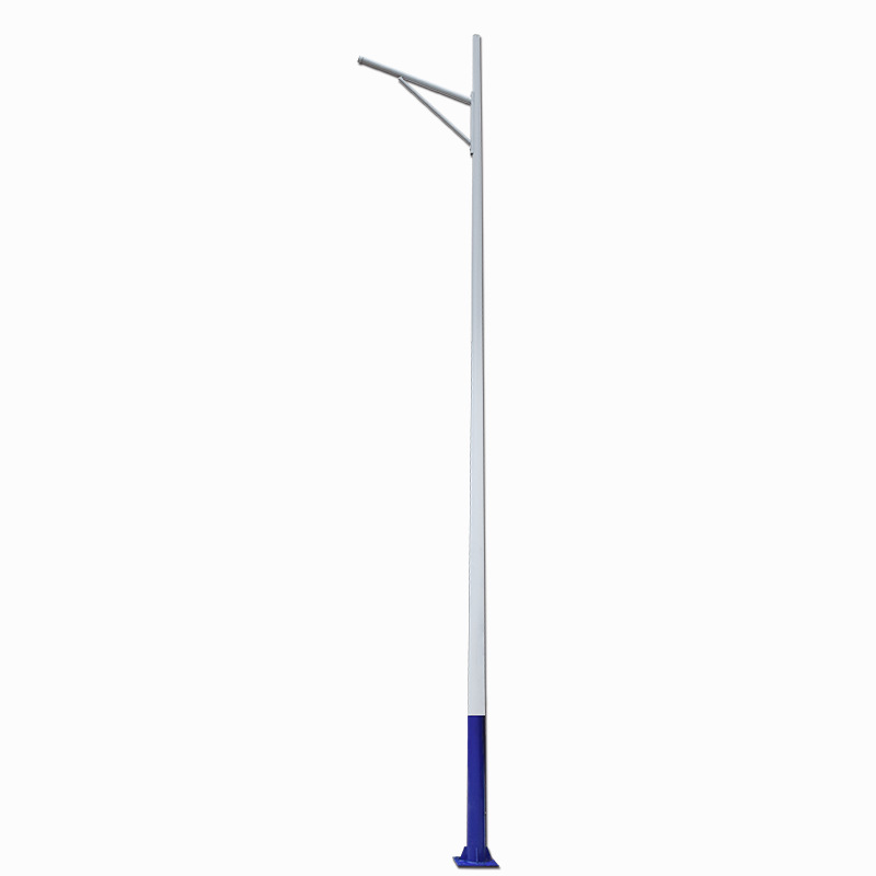 Solar outdoor lighting led street lamp pole manufacturer, 6m, 8m, 9m hot-dip galvanized lamp poles, basketball court and playground lamp poles Item Picture