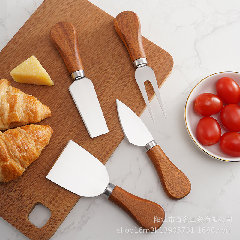 Manufacturer's in-stock Xiangsimu stainless steel cheese knife, baking tools, cheese butter knife, cake spatula, jam spatula full figure