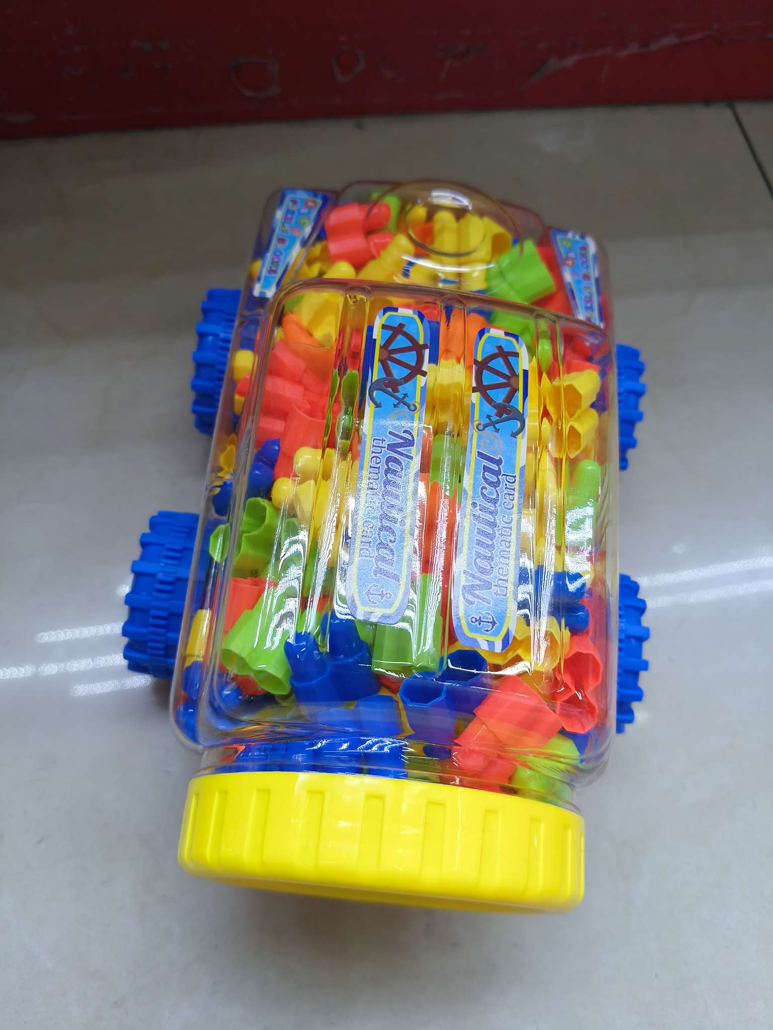 新款积木车透明塑料盒装，4款清装不混装。13.5元/盒，72盒/箱。热销内贸外贸儿童益智科教玩具详情图15