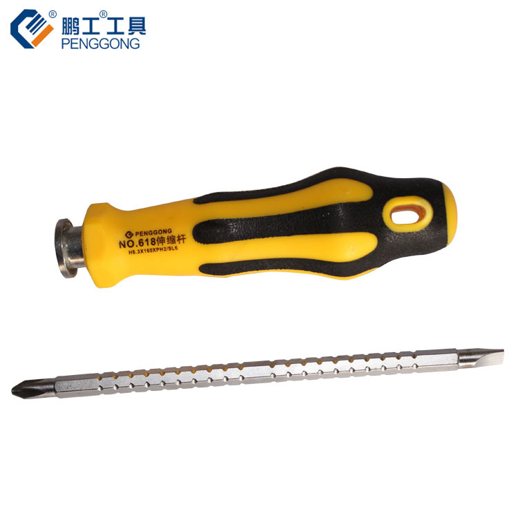Extendable screwdriver, extendable dual-purpose screwdriver, multi-purpose screwdriver, dual-purpose screwdriver details Picture