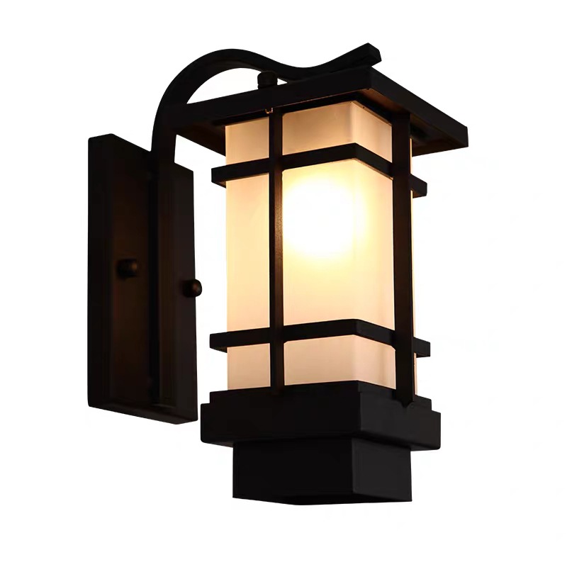 New Chinese-style outdoor wall lamps, villa courtyard lamps, garden fence lamps, retro outdoor lamps, corridor, balcony and porch wall lamps Item Picture
