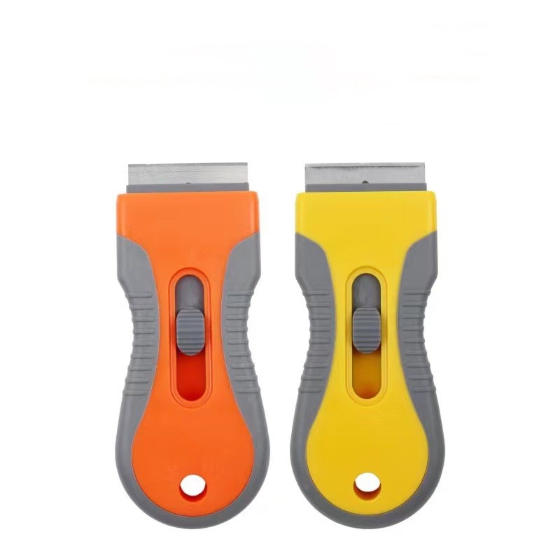 Extendable small glue removal scraper, multi-functional tool for car film application and glass, floor cleaning scraper, wallpaper application scraper Item Picture