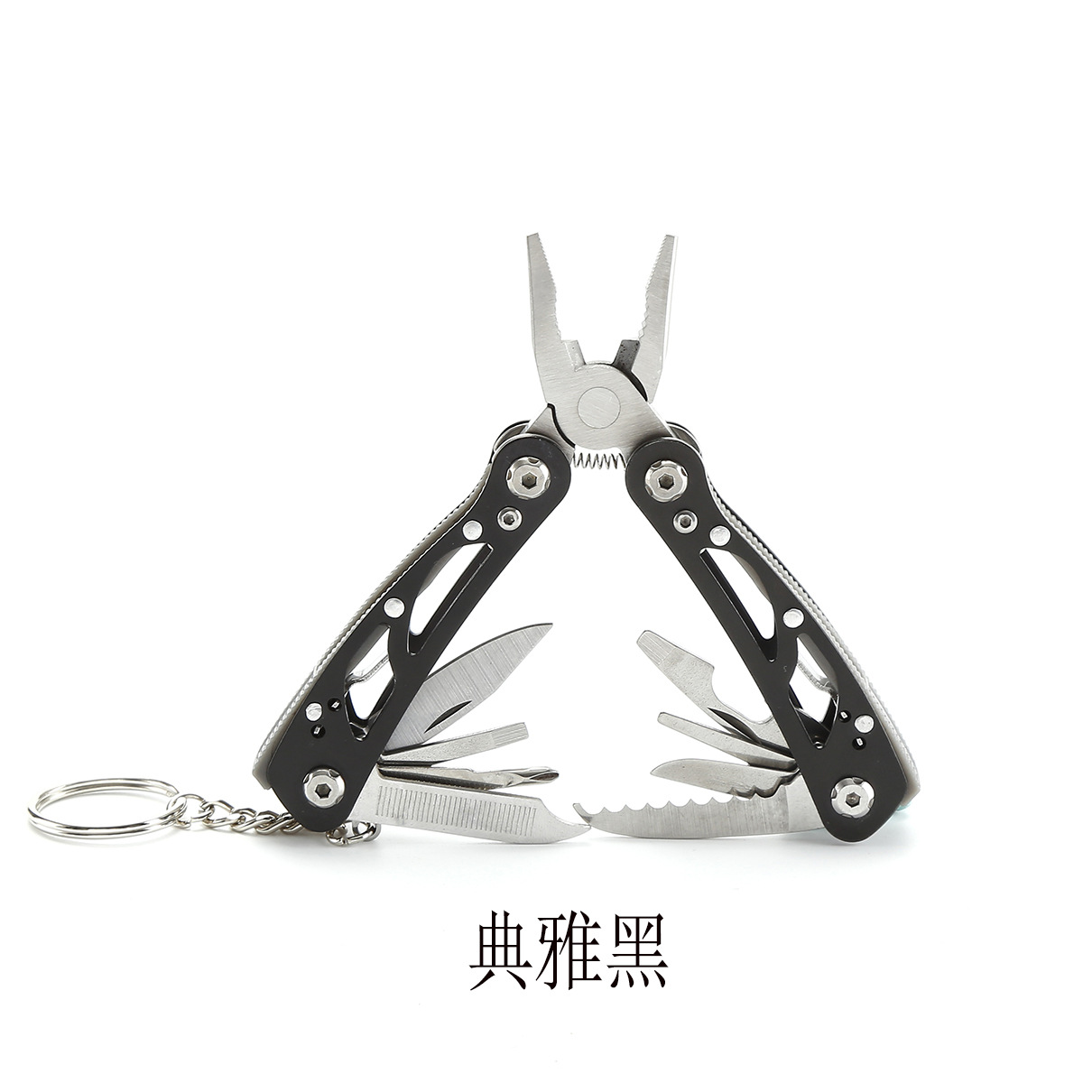 Factory stainless steel outdoor multi-functional folding pliers, mini multi-purpose combination household maintenance pliers, multi-functional tool pliers Application Scenario