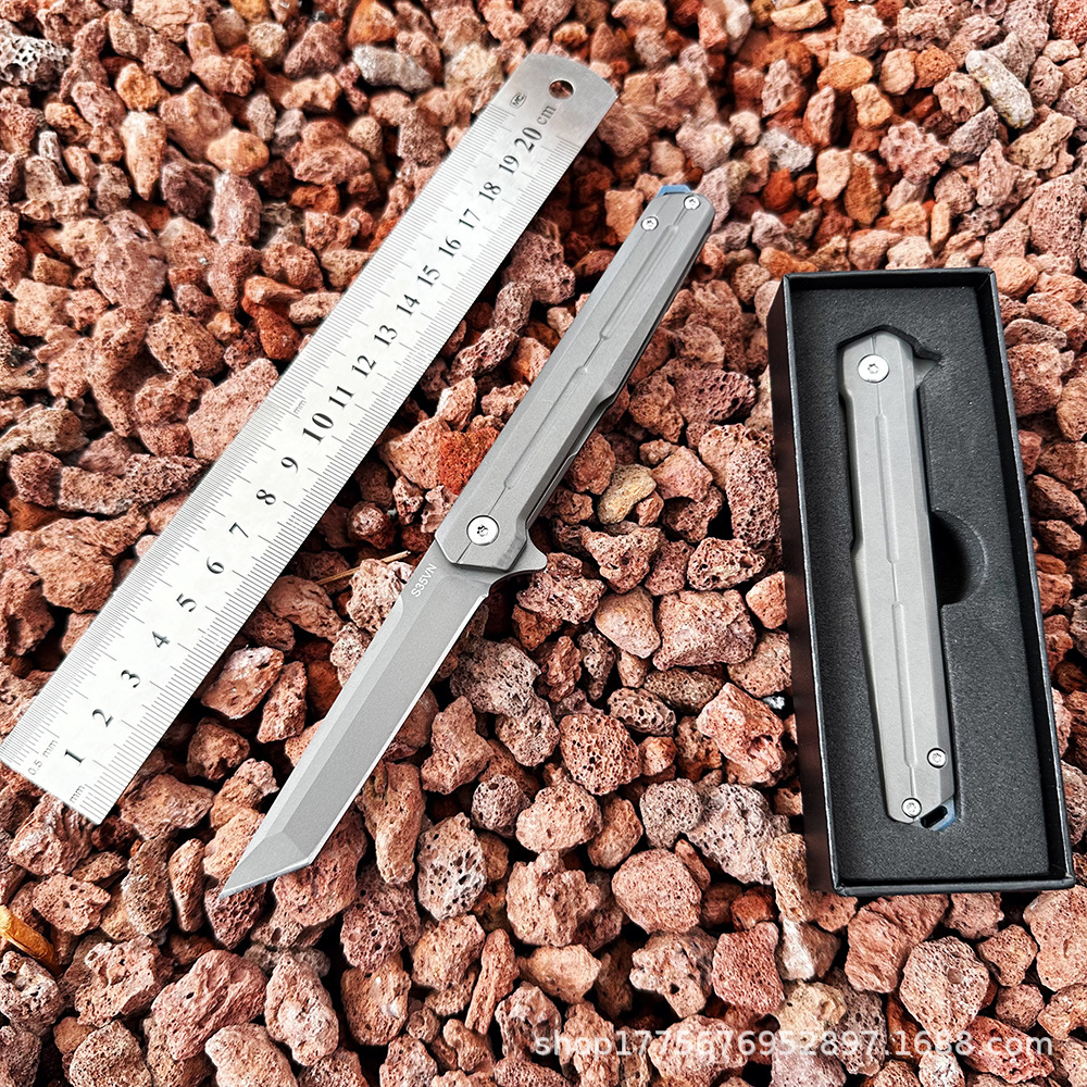 CNC craft mechanic folding knife, outdoor high-hardness sharp knife, inner bearing portable knife, Commander Second generation full figure