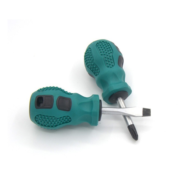 Small radish head screwdriver, magnetic mini cross-shaped one-and-a-half-inch short-handled screwdriver, car repair Specification drawing