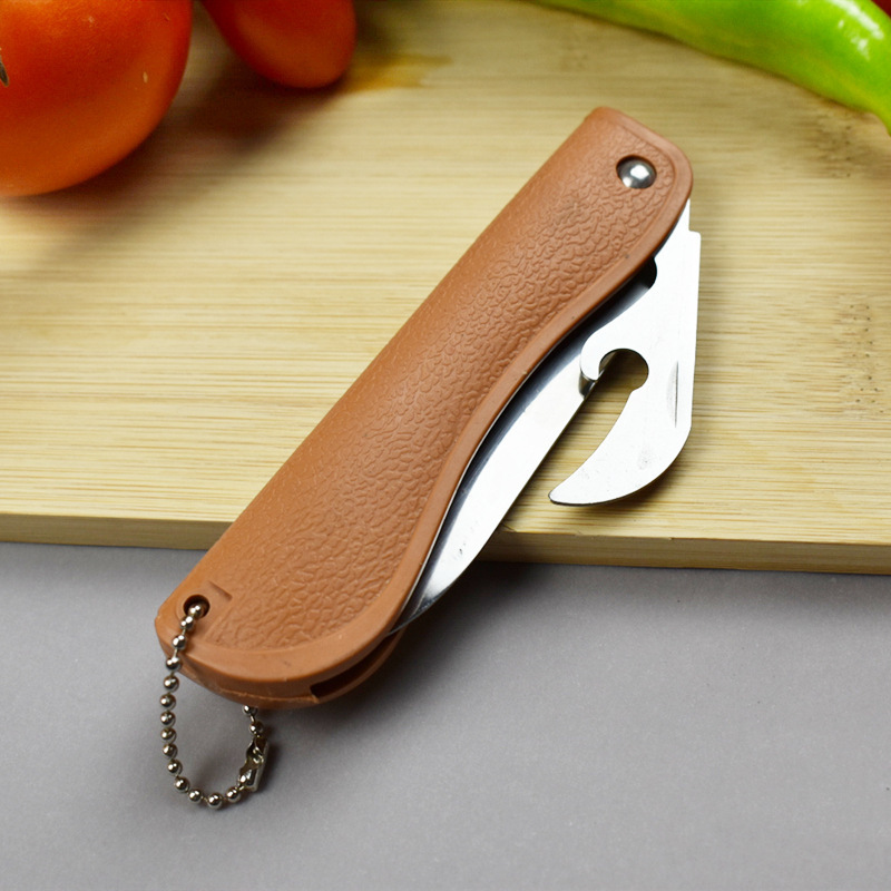 Yellow folding knife, yellow sharp multi-functional tool knife, mini pocket knife, fruit knife, two-yuan store street stall wholesale full figure