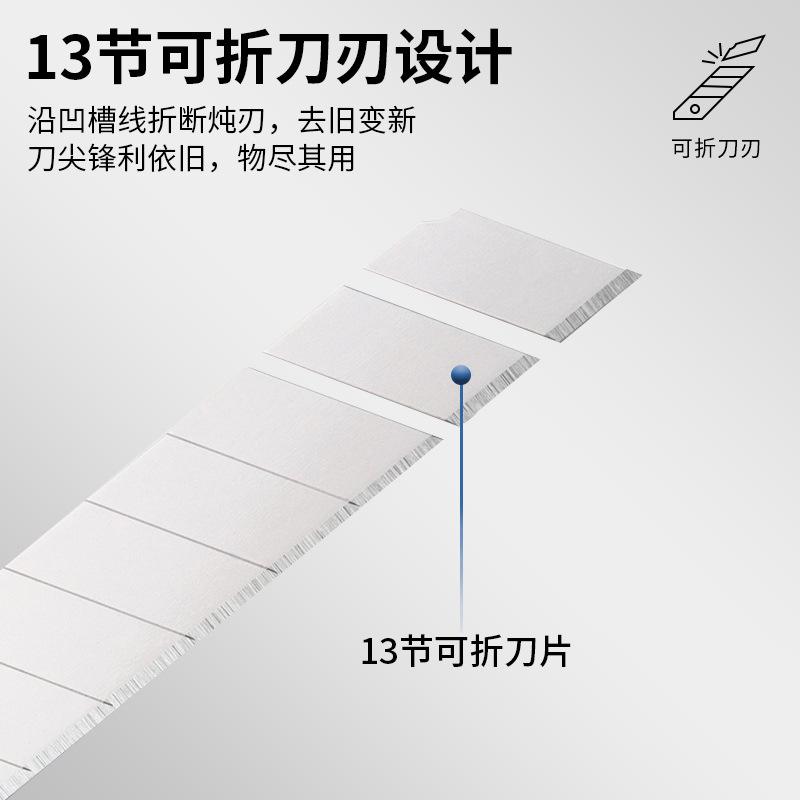 9mm blade utility knife, small blade wallpaper knife, small high-carbon steel blade, 30-degree engraving blade details Picture