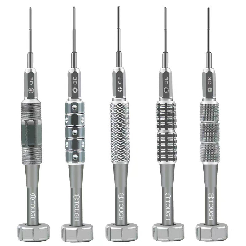 Wholesale of novel 2D and 3D precision screwdrivers, S2 batch head aluminum alloy handle special-shaped screwdrivers, mobile phone repair tools Item Picture