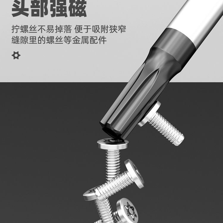 Green Forest T20 Screwdriver, Plum Blossom Hex Socket Strong Magnetic Cross-shaped hex socket t30 tool, t15 screwdriver, t8 set, Xinxia Specification drawing