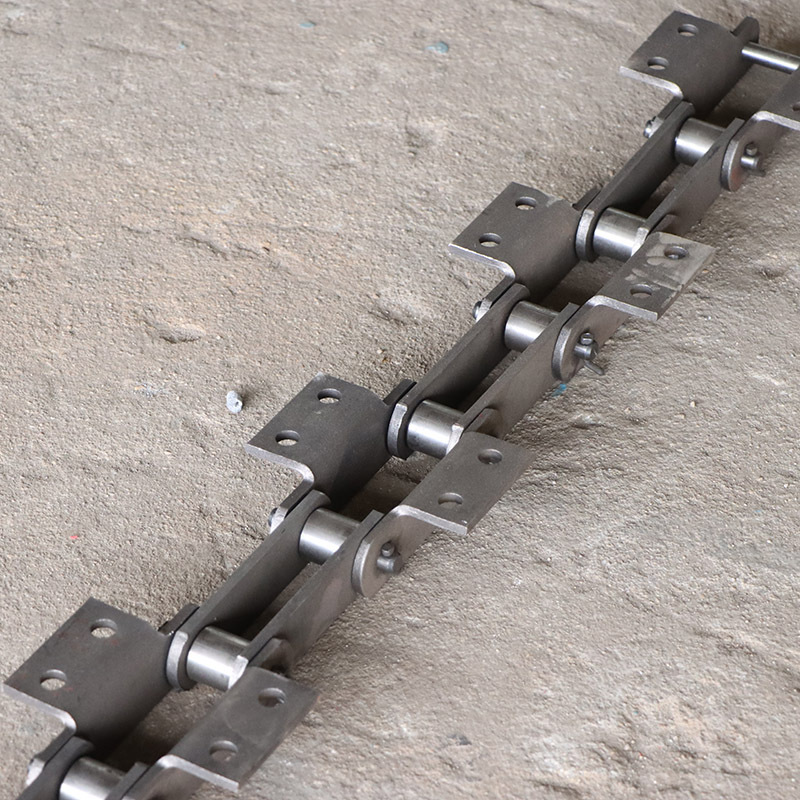 NE type plate chain for elevator, large pitch transmission chain, mining plate conveyor chain, stainless steel curved plate chain details Picture