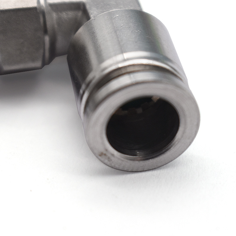PL360 Rotating right-angle external thread quick connector, 304 stainless steel quick connector, air pipe quick connector, quick connector elbow Specification drawing