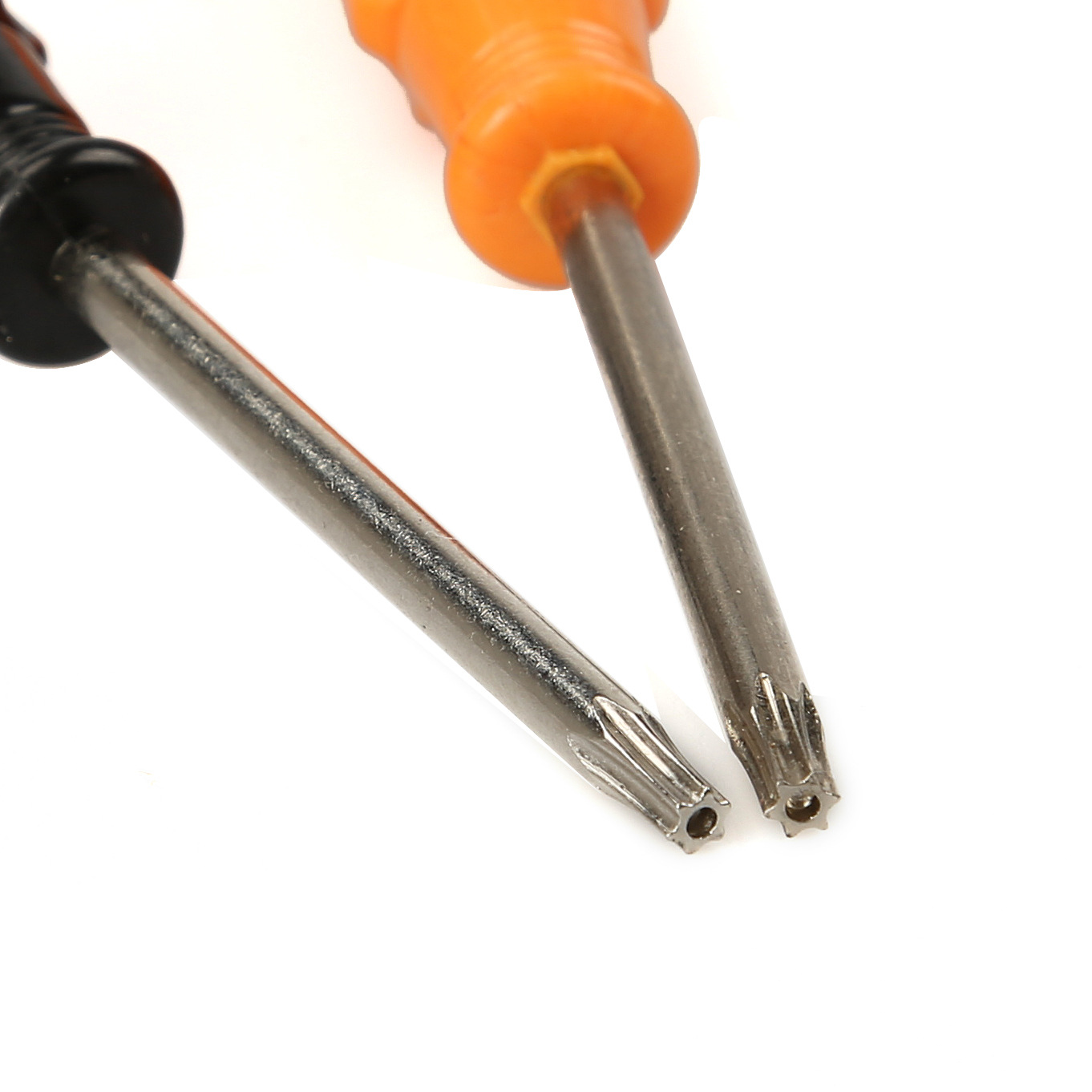 Hexagonal plum blossom screwdriver with holes, plum blossom type screwdriver, plum blossom hexagonal screwdriver T10-T15-T20-T25 Specification drawing