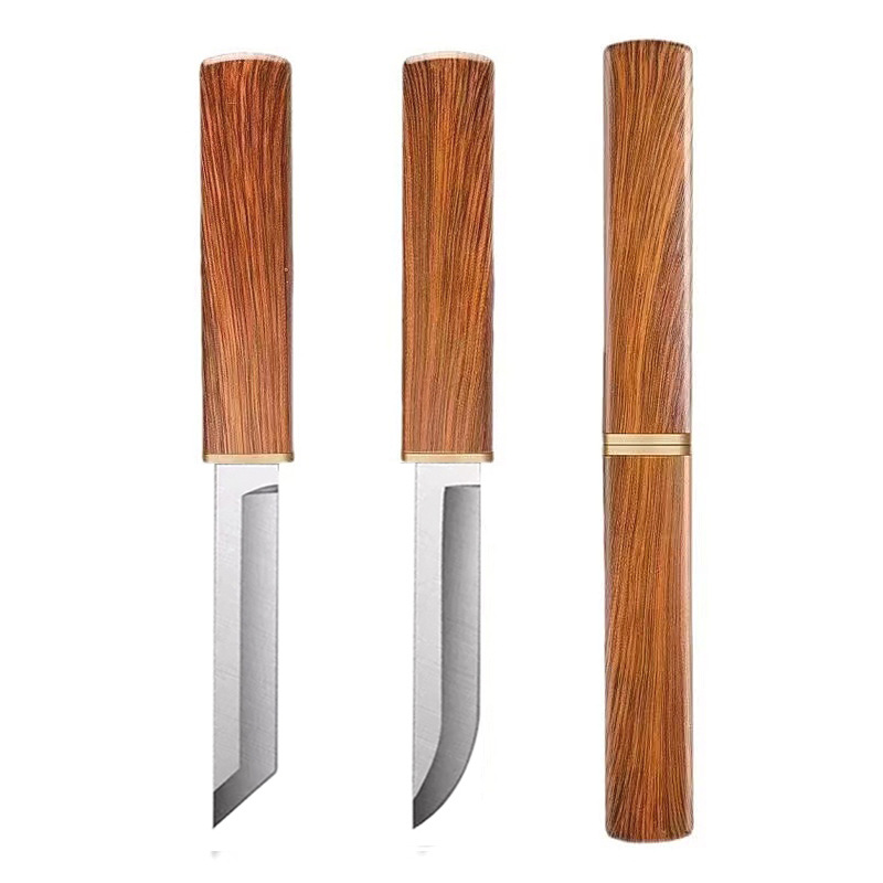Dragon and Phoenix Double Knife, Mother Double Blade Fruit knife, Outdoor Portable small knife, multi-functional household peeler knife, Mandarin Duck Double Dragon Knife Item Picture