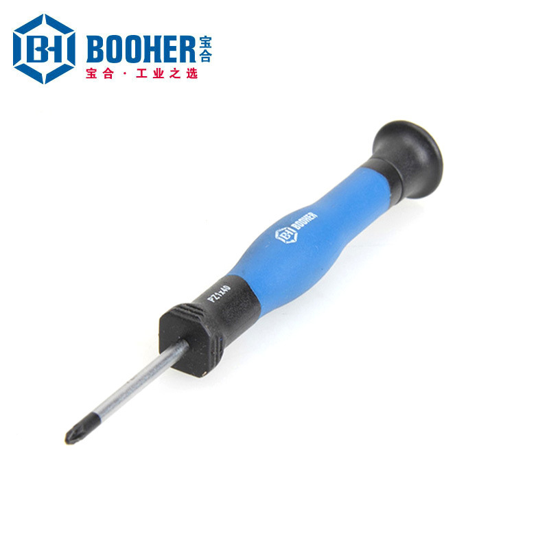 Booher BH1943102/112 dual-color handle cross-shaped precision screwdriver PZ0x40~PZ1x40mm details Picture