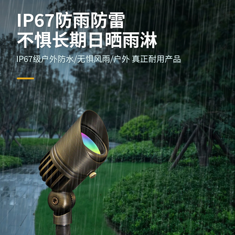 LED floodlights, outdoor waterproof high-power floodlights, outdoor lawn landscape lights, courtyard and court floodlights Application Scenario