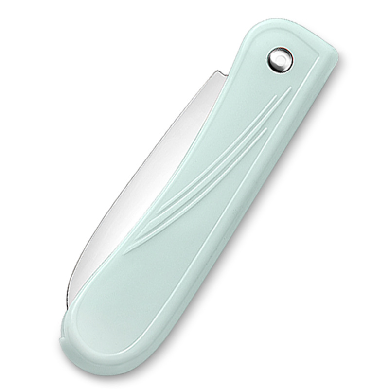 Fruit knife, folding stainless steel knife, supermarket fruit knife, printed LOGO, gift card insert, packaging, peeled, Yangjiang knife Item Picture