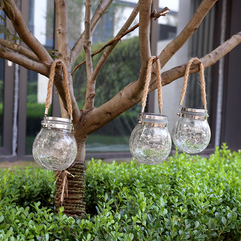 Solar lamps, villa courtyard decoration, garden arrangement, yard balcony, outdoor household waterproof hanging tree lights, night lights details Picture