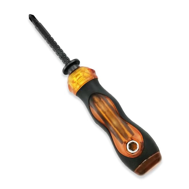 Extendable dual-purpose ratchet screwdriver, flat-head cross-shaped plum blossom screwdriver, multi-functional screwdriver, magnetic screwdriver, for household use Item Picture