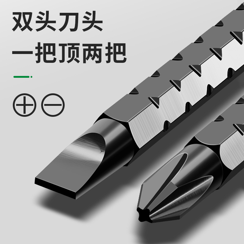 Ratchet screwdriver set, household double-head multi-functional, special-shaped plum blossom cross, single-head dual-purpose, extendable and reduced-size screwdriver details Picture
