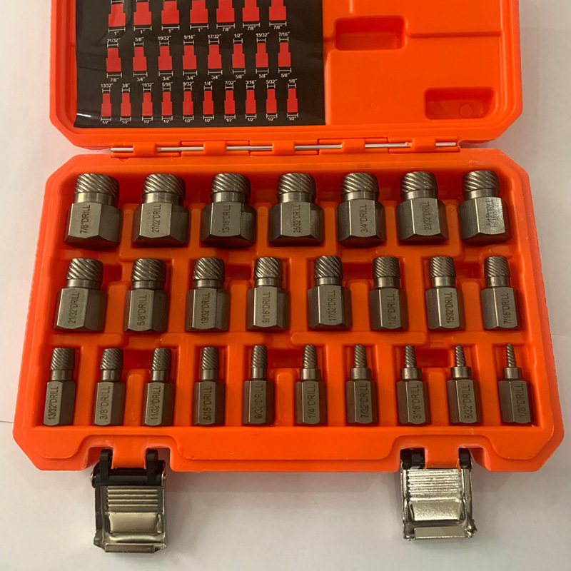 25-piece set of damaged screw and bolt remover, broken screw and slipping hex socket screw removal tool Application Scenario
