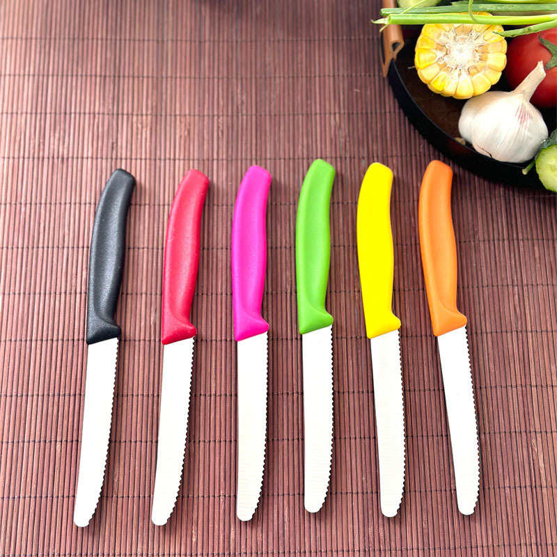 Exclusive Amazon cross-border steak knife, dessert knife, fruit knife, tomato knife, beveled grinding and cutting edge, sharp and durable Specification drawing