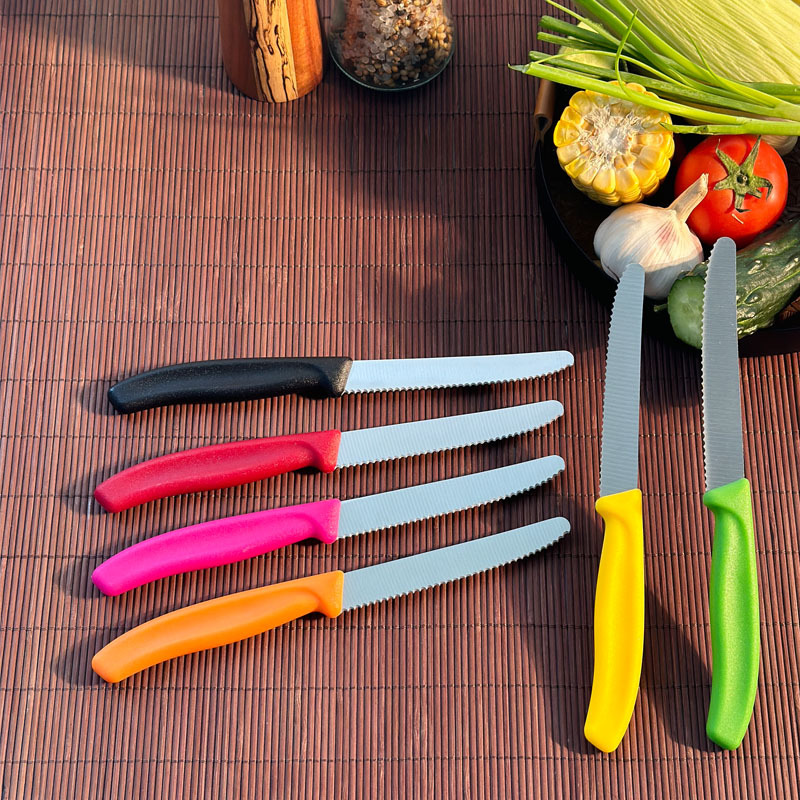 Exclusive Amazon cross-border steak knife, dessert knife, fruit knife, tomato knife, beveled grinding and cutting edge, sharp and durable Item Picture
