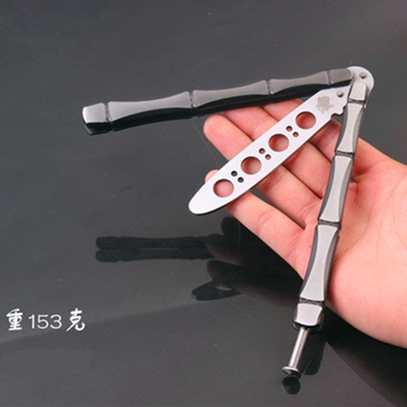 American butterfly bamboo joint training knife swing bearing maintenance-free butterfly knife practice tool, unsharpened, 1 piece on delivery Specification drawing