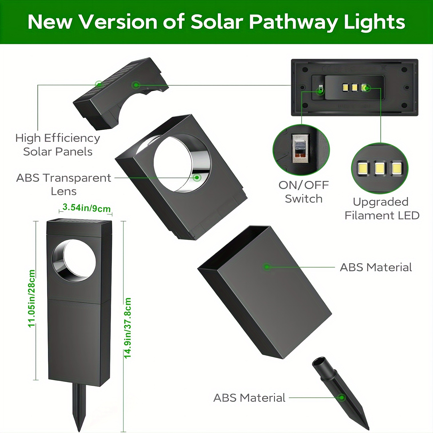 Solar Outdoor Lights 6/4 Pack, Bright Pathway Outdoor, Application Scenario