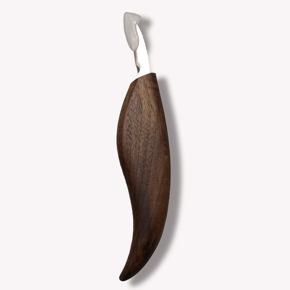 A 7-piece walnut wood chrome-vanadium steel carving knife, wood chipper, wood scraper, spoon knife and woodworking carving set undefined
