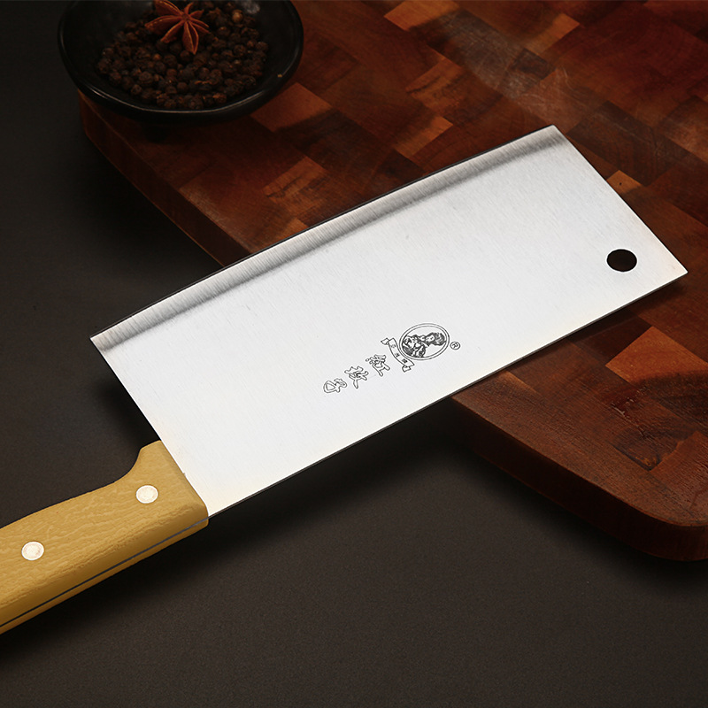 Hongmei Zi Factory wholesale kitchen meat slicing knife, sharp stainless steel slicing kitchen knife, kitchen chopping and cutting dual-purpose knife Specification drawing