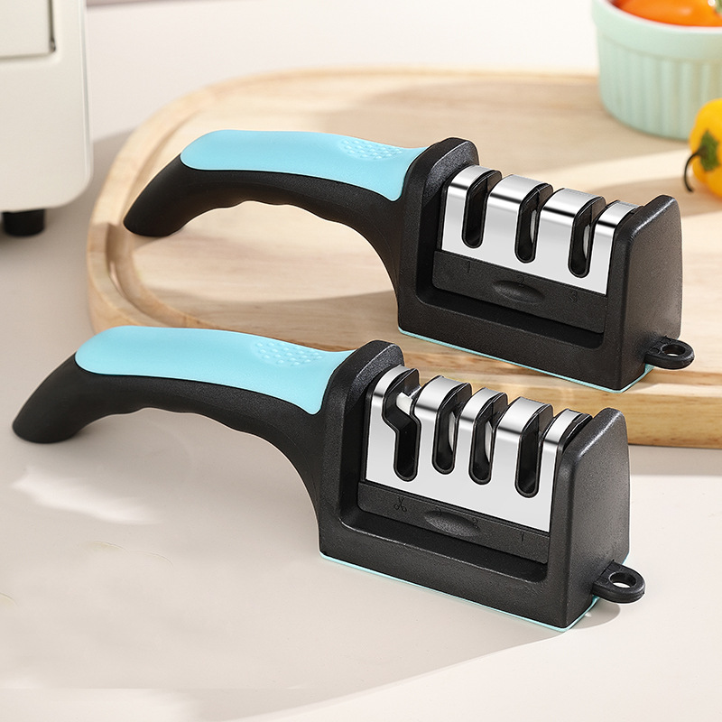 Household three-stage sharpening tool, multi-functional four-stage street sharpening wonder, quick whetstone wholesale full figure