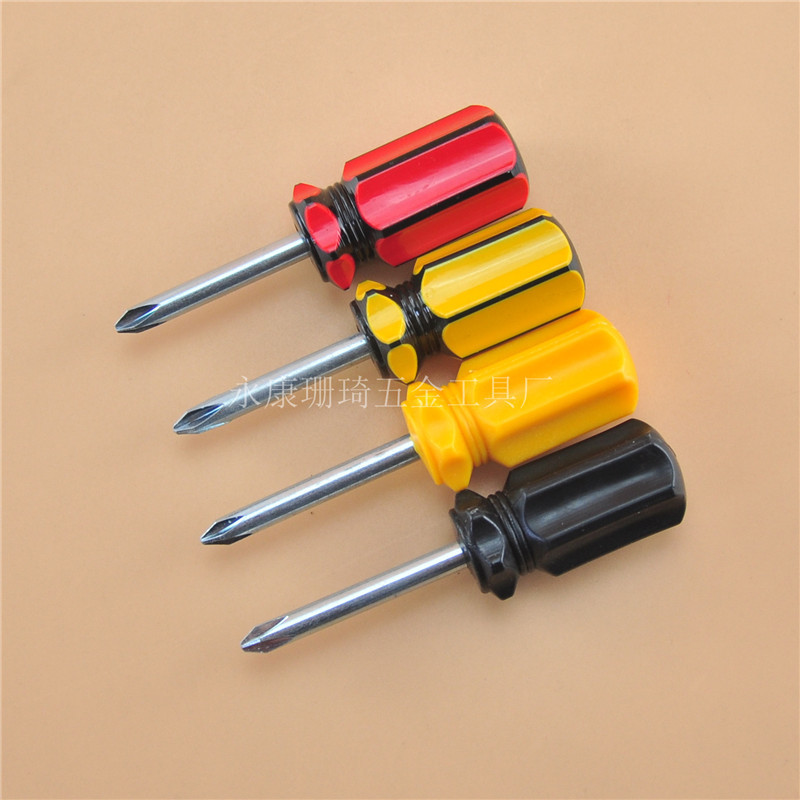 Screwdriver, single-color mini color strip screwdriver, small screwdriver, cross screwdriver, transparent small screwdriver, cross Specification drawing