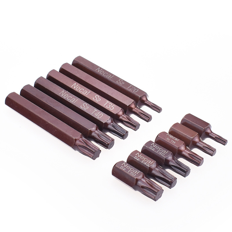 Nigao S2 Hexagonal plum blossom electric screwdriver head 10mm Auto maintenance screwdriver Head S2 Star Screwdriver Impact Screwdriver Head T20-55 Item Picture