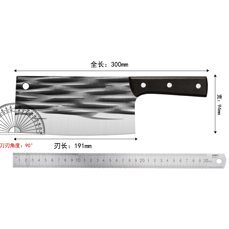 Hot-selling stainless steel household kitchen knives, kitchen slicers, dual-purpose knives, slicing knives, solid wood chicken wing wood kitchen knives in stock Application Scenario