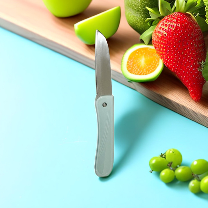 Stainless steel folding fruit knife, portable peeler, fruit peel knife, household folding knife, fruit knife, and fruit knife Specification drawing