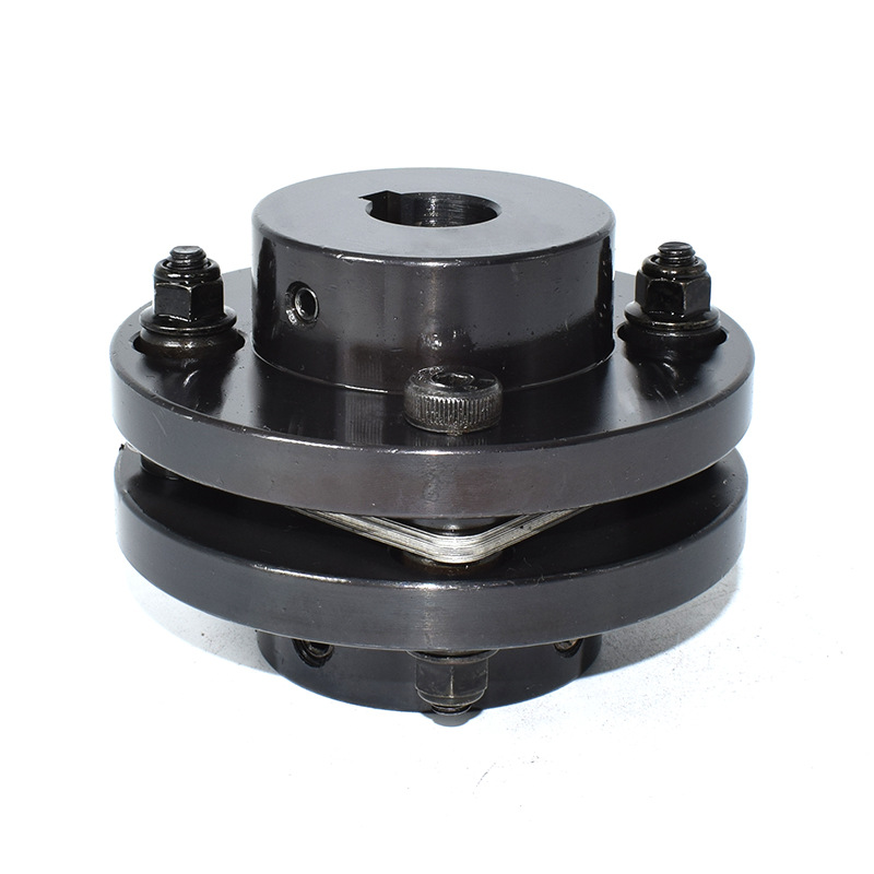 Dingjian Transmission 45 # steel diaphragm coupling DJM single and double section keyway type connection laminated plate group elastic coupling Item Picture