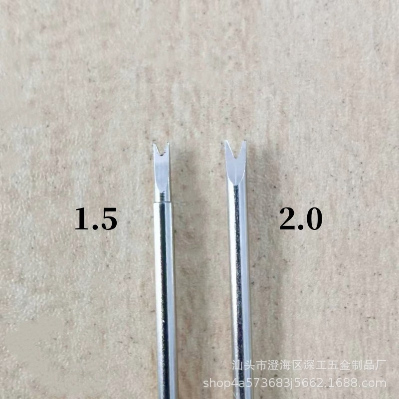 2.0 Fork-type screwdriver single-head lug screwdriver watch adjuster 1.5V type 0.8 through-pin watch strap changing screwdriver details Picture
