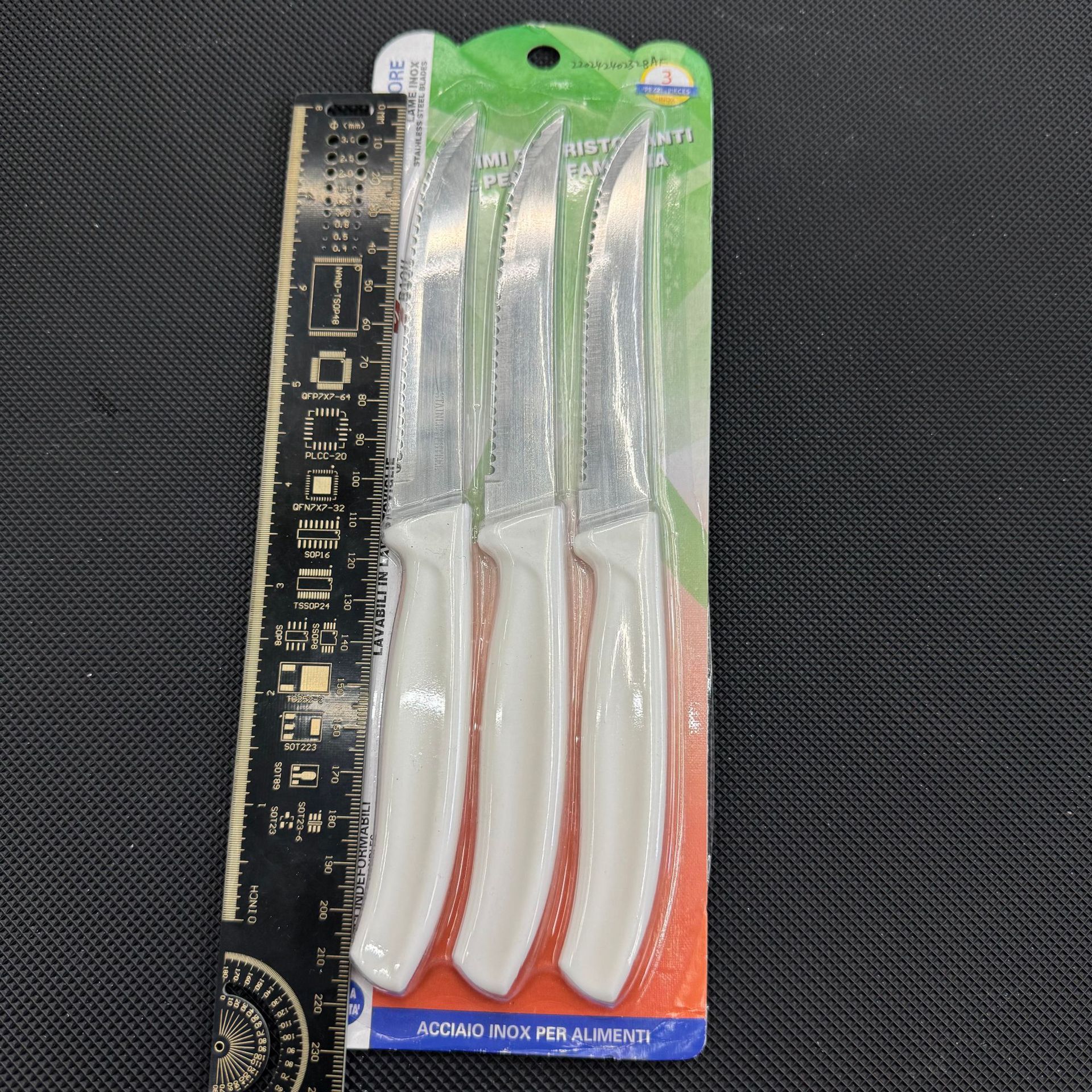 Factory direct sales of steak knife sets, stainless steel steak knives, serrated knives, Western cake knives, and Western steak knives Specification drawing