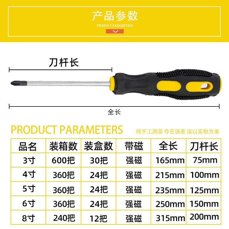 Wholesale of massage handle screwdrivers, manual strong magnetic cross-head screwdrivers, flat-head rubber-coated screwdrivers, household screwdriver screwdrivers Application Scenario