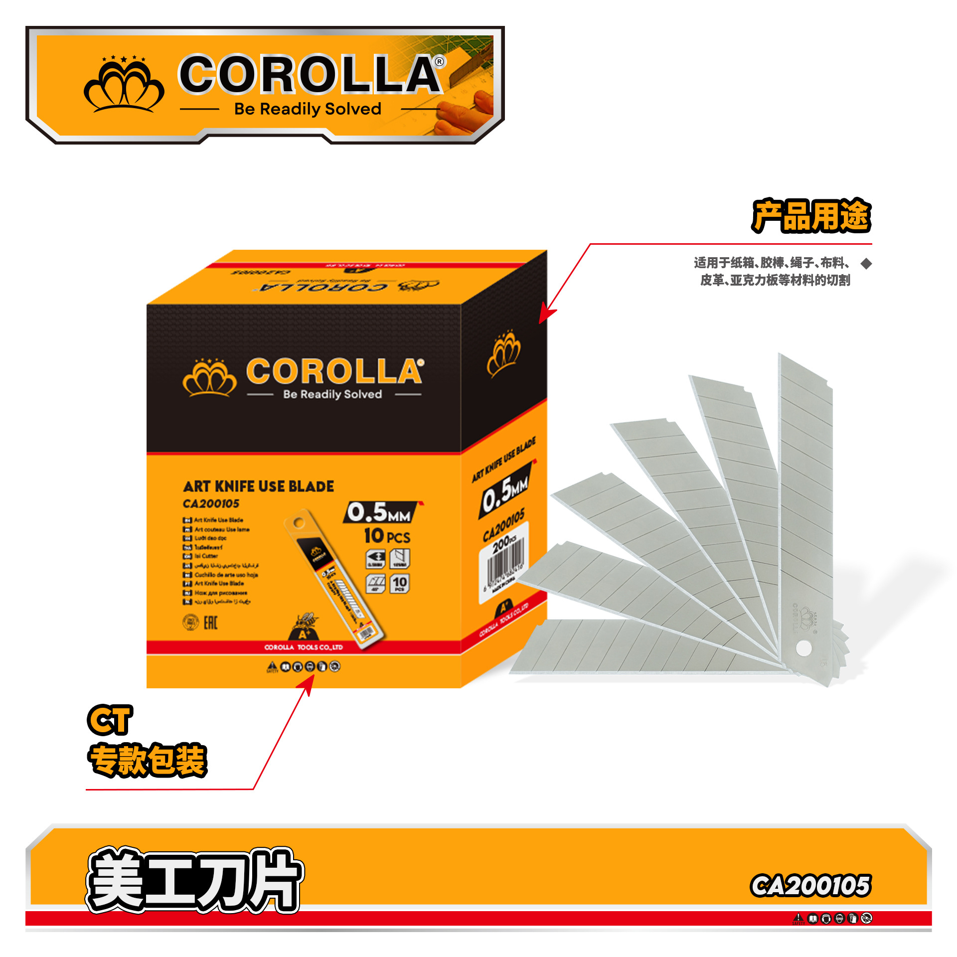 Cross-border exclusive graphic design blades, high carbon steel metal cutting edges, sharp large and medium-sized plastic paper cutting knives, office blades Application Scenario