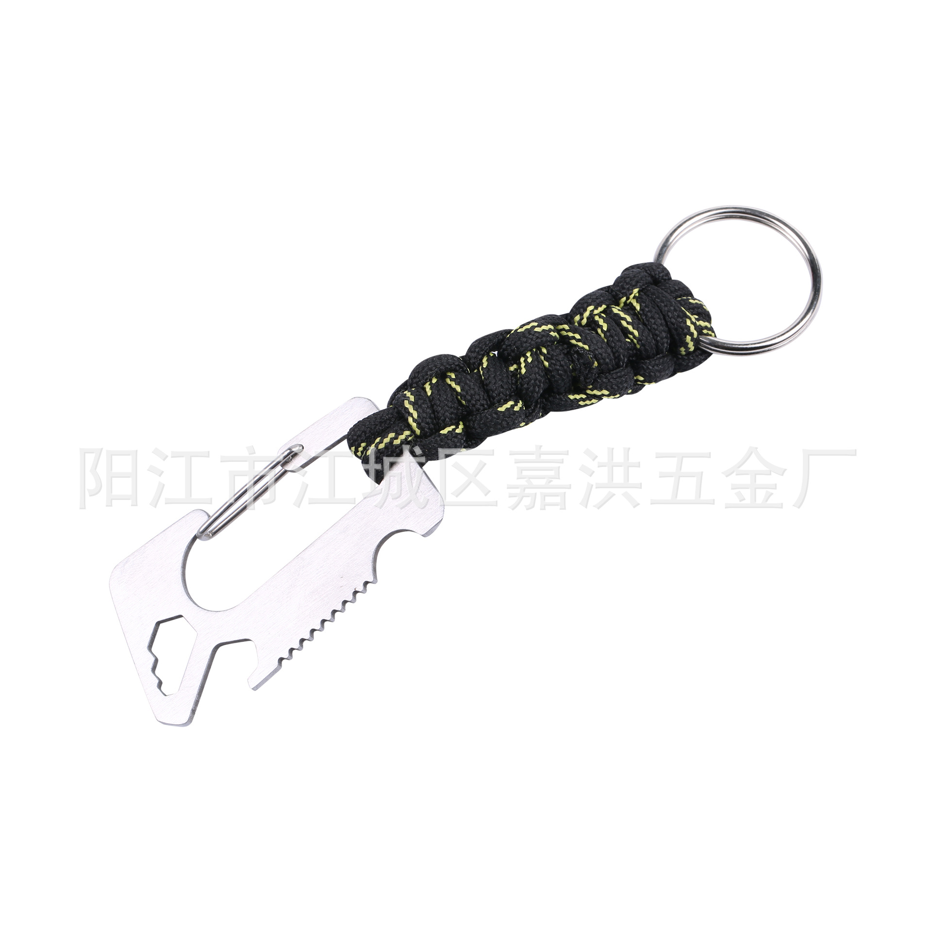 Climbing buckle rope tool card, webbing tool card, outdoor tool multi-functional card, outdoor tool card Specification drawing