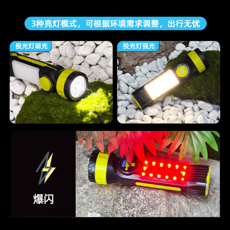 Ultra-bright work light, strong flashlight, charging outdoor lighting, household portable searchlight, patrol miner's lamp, led Application Scenario